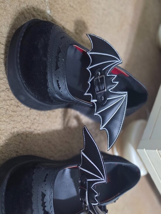 Demonia Shoes - Demonia Bat Platform Mary Janes